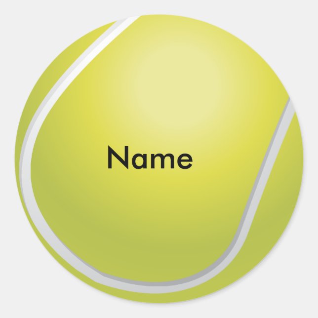 Benutzerdefinierte Tennisball-Aufkleber Runder Aufkleber (Vorderseite)