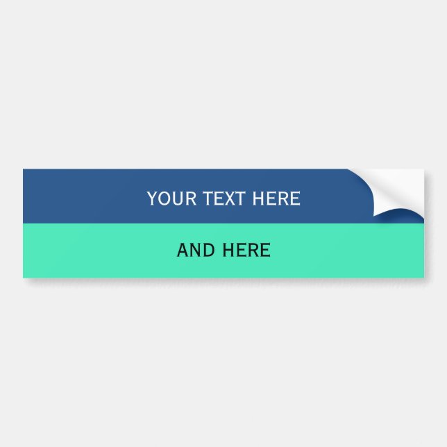 Benutzerdefinierte Text-, Bild- und Hintergrundfar Autoaufkleber (Vorne)