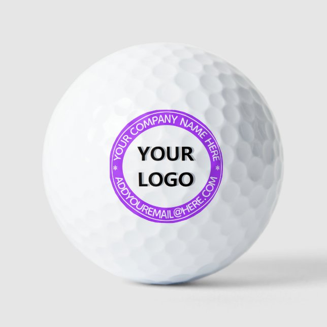 Benutzerdefinierte Text-Briefmarke für Ihr Busines Golfball (Vorderseite)