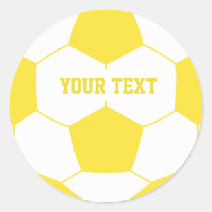 Benutzerdefinierte Text-Fußball Runder Aufkleber