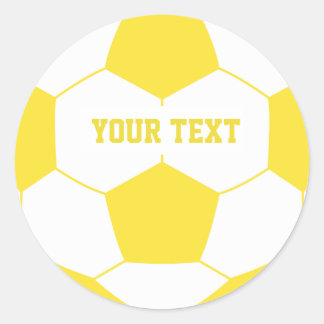 Benutzerdefinierte Text-Fußball Runder Aufkleber