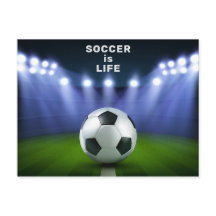 Benutzerdefinierte Text Fußball-Stadion-Postkarte