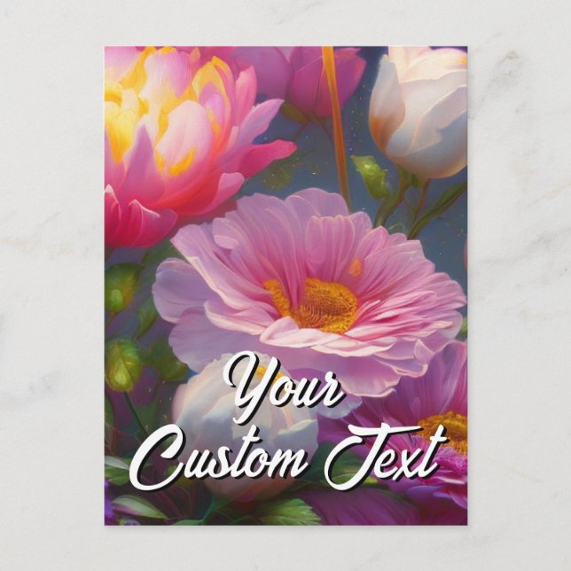 Benutzerdefinierte Text-gemischte Blume 26 Vorlage (Vorderseite)