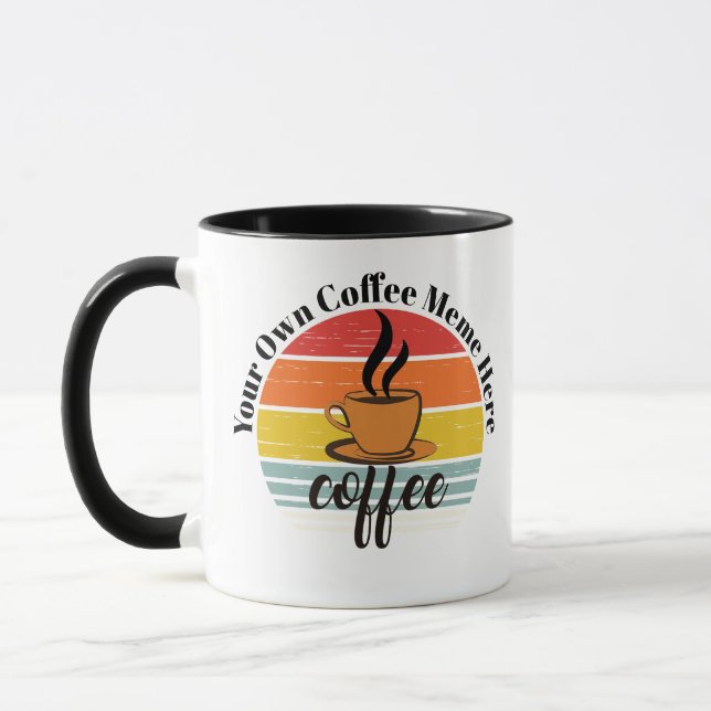 Benutzerdefinierte Text-Meme-Tasse - Personalisier Tasse (Links)