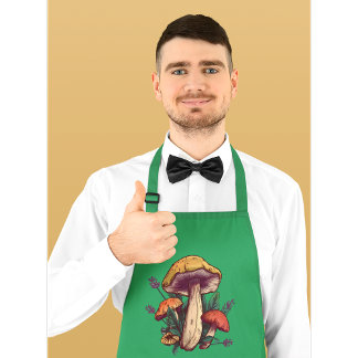 Benutzerdefinierte Text-Mushroom-Lover-Schürze Schürze