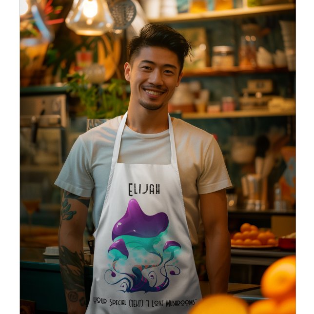 Benutzerdefinierte Text-Mushroom-Lover-Schürze Schürze (Von Creator hochgeladen)