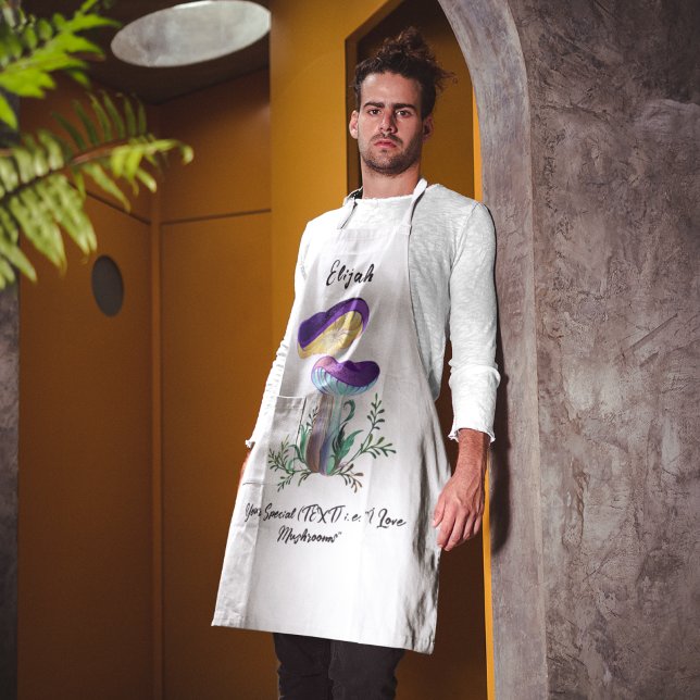 Benutzerdefinierte Text-Mushroom-Lover-Schürze Schürze (Von Creator hochgeladen)