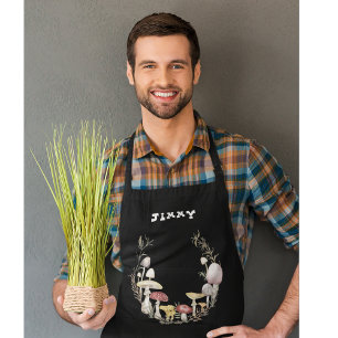 Benutzerdefinierte Text-Mushroom-Lover-Schürze Schürze