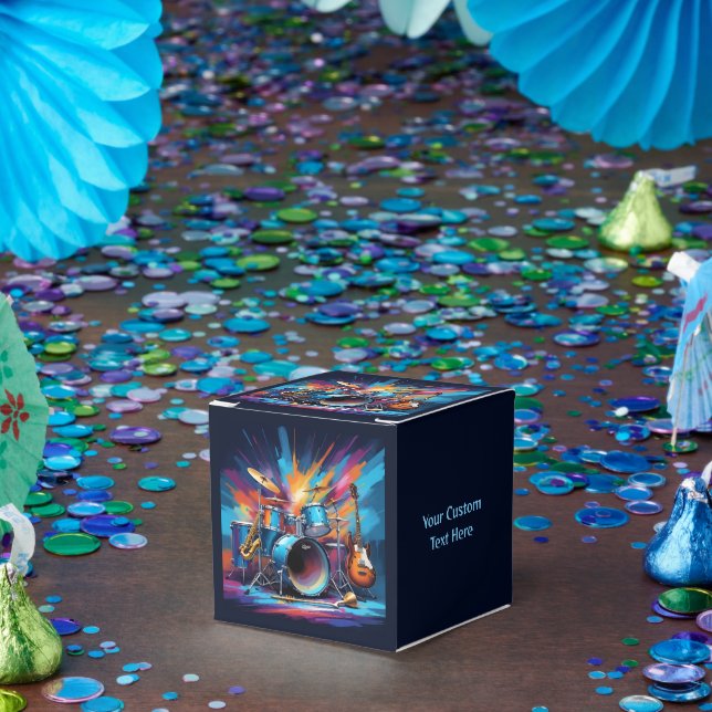 Benutzerdefinierte Text-Musikinstrumente Geschenkschachtel (Party)