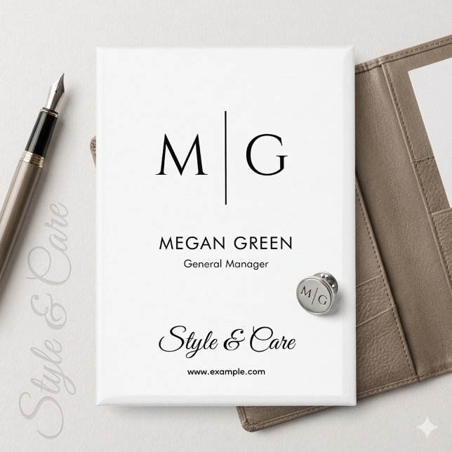 Benutzerdefinierte Text Stylische Namensmarken Kno Button (Custom Text Stylish Name Brand Button Display)
