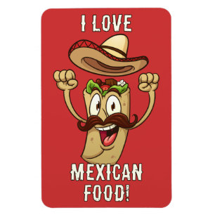 Benutzerdefinierte Text-Taco-Party Magnet