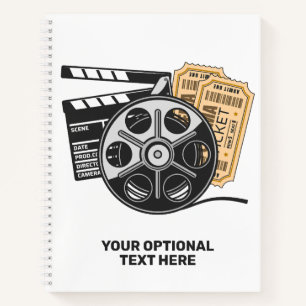 Benutzerdefinierte Text- und Farbfilmzeit Notizbuch