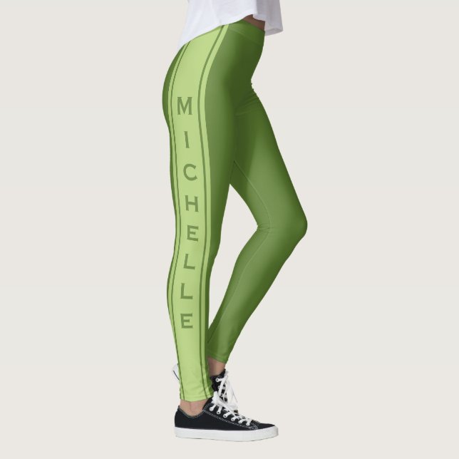 Benutzerdefinierte Text- und farbliche Leggings (Rechts)
