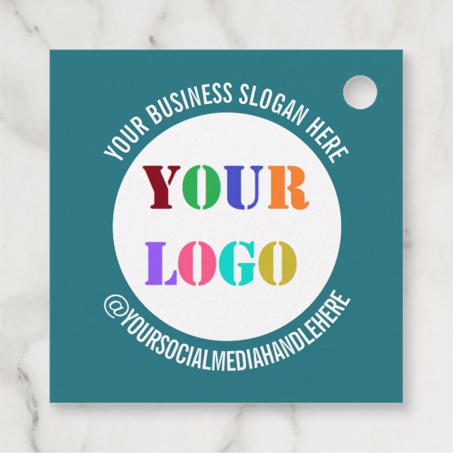 Benutzerdefinierte Text- und Farbpräsenzmarken für Geschenkanhänger (Rückseite)