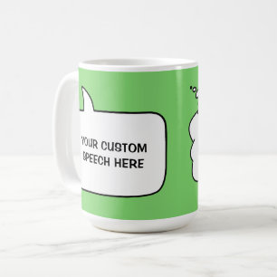 Benutzerdefinierte Text- und Farbtöne Kaffeetasse