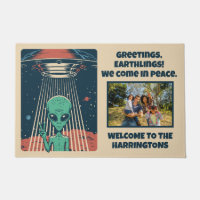 Benutzerdefinierte Text- und Foto-UFO-Alien