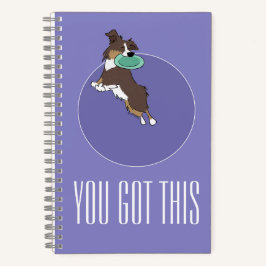 Benutzerdefinierte Textaussie bringt Lila Spiral S Notizbuch