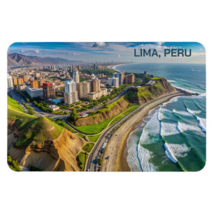 Benutzerdefinierte Textbegrenzung, Peru Magnet