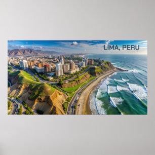 Benutzerdefinierte Textbegrenzung, Peru Poster