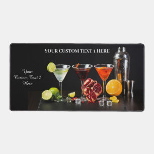 Benutzerdefinierte Textcocktails Schreibtischunterlage