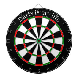 Benutzerdefinierte Textdarts-Karte Dartscheibe