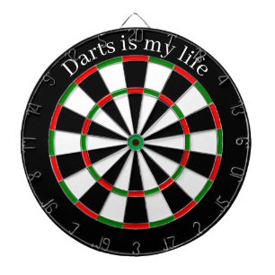 Benutzerdefinierte Textdarts-Karte Dartscheibe