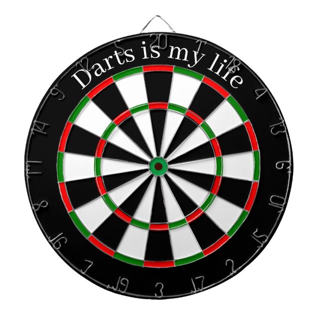 Benutzerdefinierte Textdarts-Karte Dartscheibe (vorne)