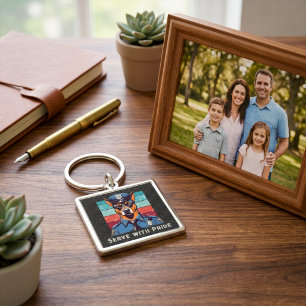 Benutzerdefinierte Textdog Geschenke für Polizeibe Schlüsselanhänger