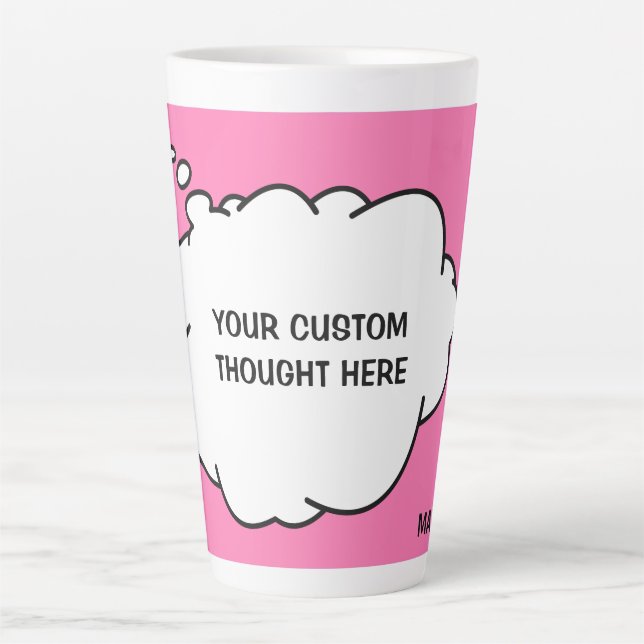 Benutzerdefinierte Textfeld, Name und Farbtabelle Milchtasse (Vorderseite)