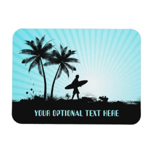benutzerdefinierte Textmagnet für Beach Surfer Magnet