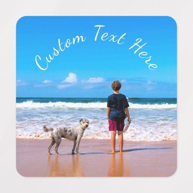 Benutzerdefinierte Textmarkierungen für Fotos - De Etiketten (Design 3)