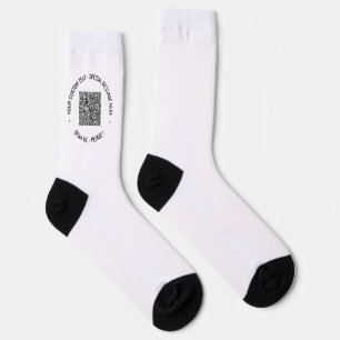 Benutzerdefinierte Textsocken mit QR-Code scannen  Socken