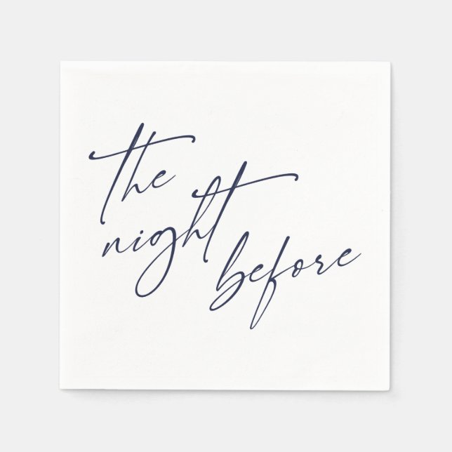 Benutzerdefinierte "The Night Before"-Typografie i Serviette (Vorderseite)