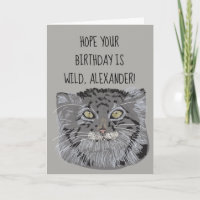 Benutzerdefinierte Tibet-Manul-Wildtier-Geburtstag