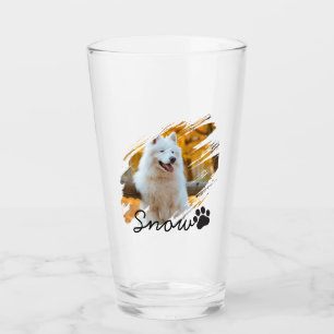 Benutzerdefinierte Tier-Foto- und Namens-Tasse im Glas