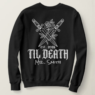 Benutzerdefinierte Til Death Paare Passendes Gothi Sweatshirt