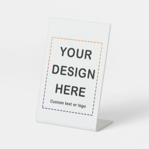 Benutzerdefinierte Tischschilder für alle Designs, Sockelschild