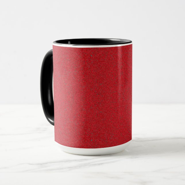 Benutzerdefinierte Tomatennutzung Roter Rauscheffe Tasse (Vorderseite Links)