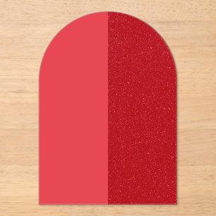Benutzerdefinierte Tomatenrote Acryl-Einladung Acryleinladungen