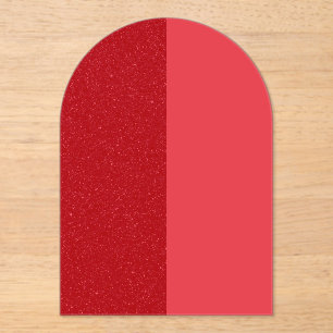 Benutzerdefinierte Tomatenrote Acryl-Einladung im Acryleinladungen
