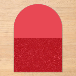 Benutzerdefinierte Tomatenrote Block-Akryl-Einladu Acryleinladungen