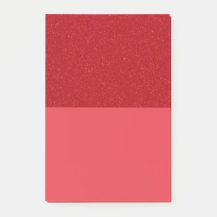 Benutzerdefinierte Tomatenrote Glitter-Block-Post- Post-it Klebezettel