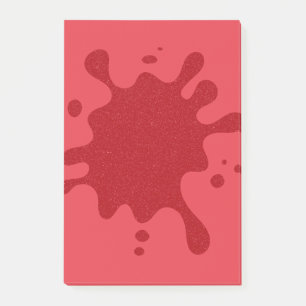Benutzerdefinierte Tomatenrote Splash Post-it® Not Post-it Klebezettel
