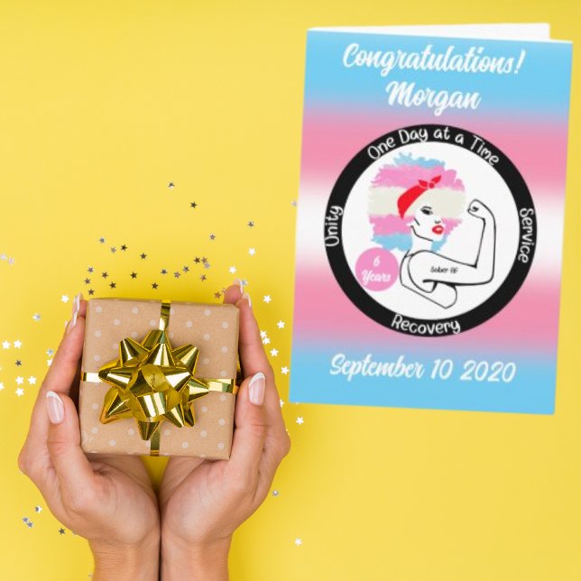 Benutzerdefinierte Transgender Sobriety Card - Tra Karte (Von Creator hochgeladen)