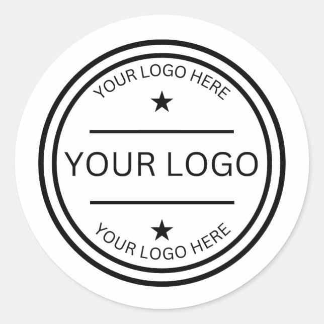 Benutzerdefinierte transparente Logo personalisier Runder Aufkleber (Vorderseite)