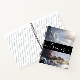 Benutzerdefinierte Traumlandschaft Traumjournal Notizbuch