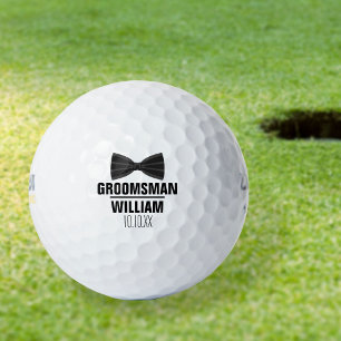 Benutzerdefinierte Trauzeuge Brautjungfer Hochzeit Golfball
