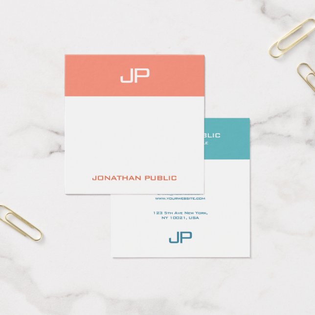 Benutzerdefinierte Trend-Farben für Monogramm-Vorl (Büro)