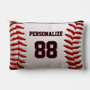 Benutzerdefinierte Trikotnummer und Name Baseballs Zubehörtasche
