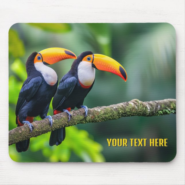 Benutzerdefinierte tropische Textanstriche Mousepad (Vorne)